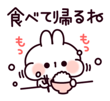 Communication rice cake rabbit sticker #10983310