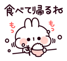 Communication rice cake rabbit sticker #10983310