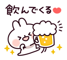 Communication rice cake rabbit sticker #10983311