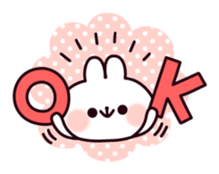 Communication rice cake rabbit sticker #10983315
