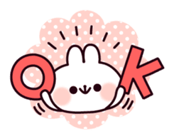 Communication rice cake rabbit sticker #10983315