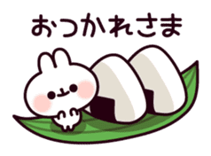 Communication rice cake rabbit sticker #10983320