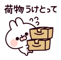 Communication rice cake rabbit sticker #10983332