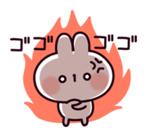 Communication rice cake rabbit sticker #10983341