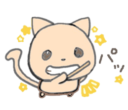 orange kitty sticker #10983472