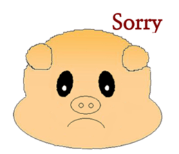 Pig Mood sticker #10984902