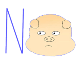 Pig Mood sticker #10984903