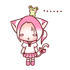 Pink Ling Cat sticker #10985488