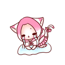 Pink Ling Cat sticker #10985491