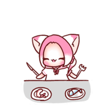 Pink Ling Cat sticker #10985492