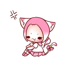 Pink Ling Cat sticker #10985493
