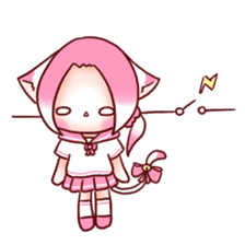 Pink Ling Cat sticker #10985497