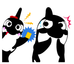 Grampus-kun family stickers sticker #10985996