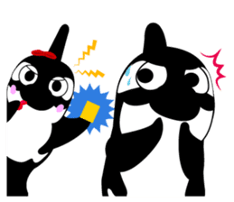 Grampus-kun family stickers sticker #10985996