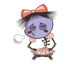 A Lovely Teenager Cartoon Girl sticker #10986785