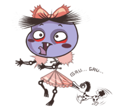 A Lovely Teenager Cartoon Girl sticker #10986789