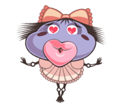 A Lovely Teenager Cartoon Girl sticker #10986792