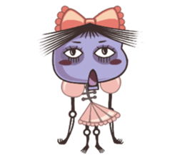 A Lovely Teenager Cartoon Girl sticker #10986795