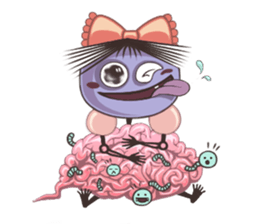 A Lovely Teenager Cartoon Girl sticker #10986796