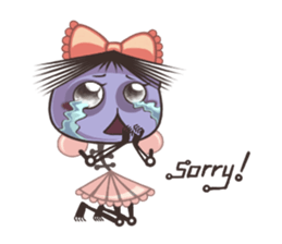 A Lovely Teenager Cartoon Girl sticker #10986797