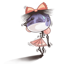 A Lovely Teenager Cartoon Girl sticker #10986798