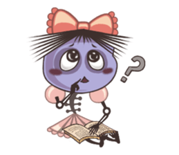 A Lovely Teenager Cartoon Girl sticker #10986799