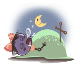 A Lovely Teenager Cartoon Girl sticker #10986801