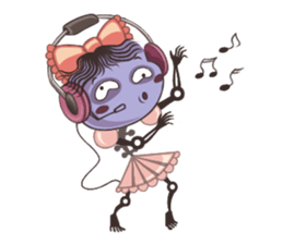 A Lovely Teenager Cartoon Girl sticker #10986802