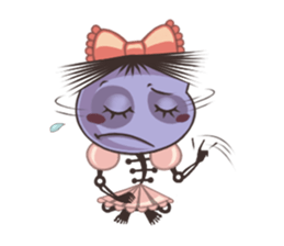 A Lovely Teenager Cartoon Girl sticker #10986806