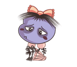 A Lovely Teenager Cartoon Girl sticker #10986813