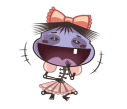 A Lovely Teenager Cartoon Girl sticker #10986814