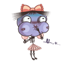 A Lovely Teenager Cartoon Girl sticker #10986815