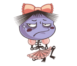 A Lovely Teenager Cartoon Girl sticker #10986818