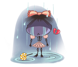 A Lovely Teenager Cartoon Girl sticker #10986822