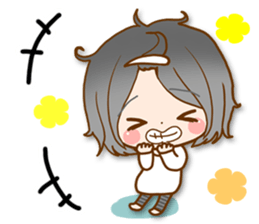 Girls of the indoor group sticker #10987061