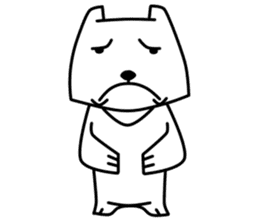 White Bear: Very Cute and Adorable sticker #10987665