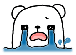 Honorific sticker of white bear sticker #10988070