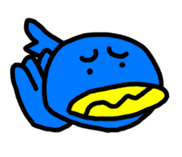 BlueBird with a Yellow beak 4 <Simple> sticker #10988394