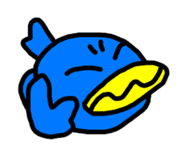 BlueBird with a Yellow beak 4 <Simple> sticker #10988399