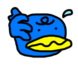 BlueBird with a Yellow beak 4 <Simple> sticker #10988400