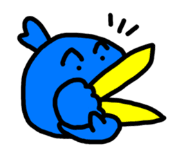 BlueBird with a Yellow beak 4 <Simple> sticker #10988412