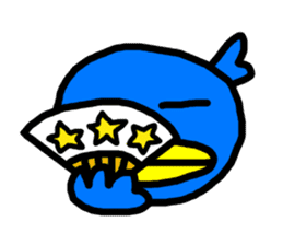 BlueBird with a Yellow beak 4 <Simple> sticker #10988418
