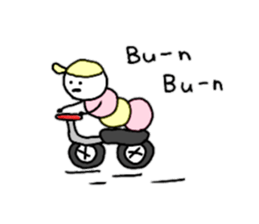 Pastel color green caterpillar2 sticker #10988434