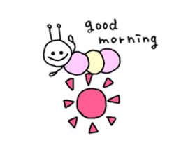 Pastel color green caterpillar2 sticker #10988435