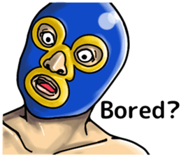 Funny pro wrestling sticker #10988467