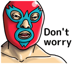 Funny pro wrestling sticker #10988468