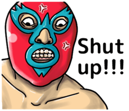 Funny pro wrestling sticker #10988471