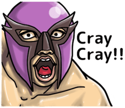 Funny pro wrestling sticker #10988473