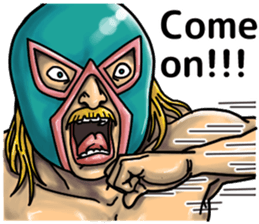 Funny pro wrestling sticker #10988494