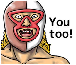 Funny pro wrestling sticker #10988501